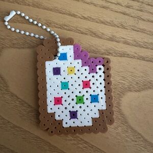 Poptart Bead Keychain